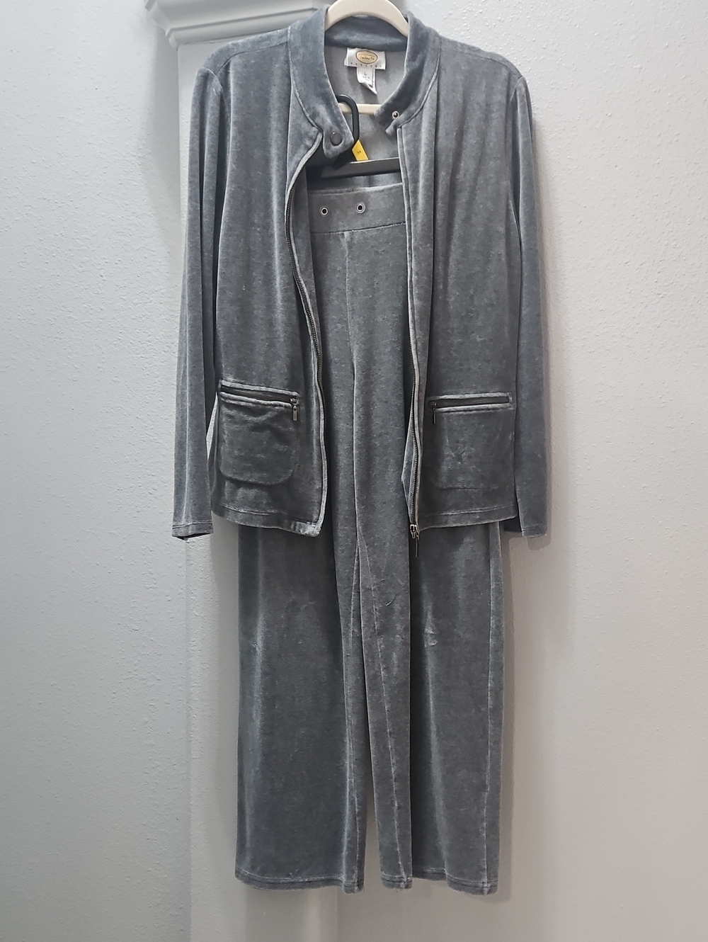 Talbots Luxe Velour 2 Piece Tracksuit Set